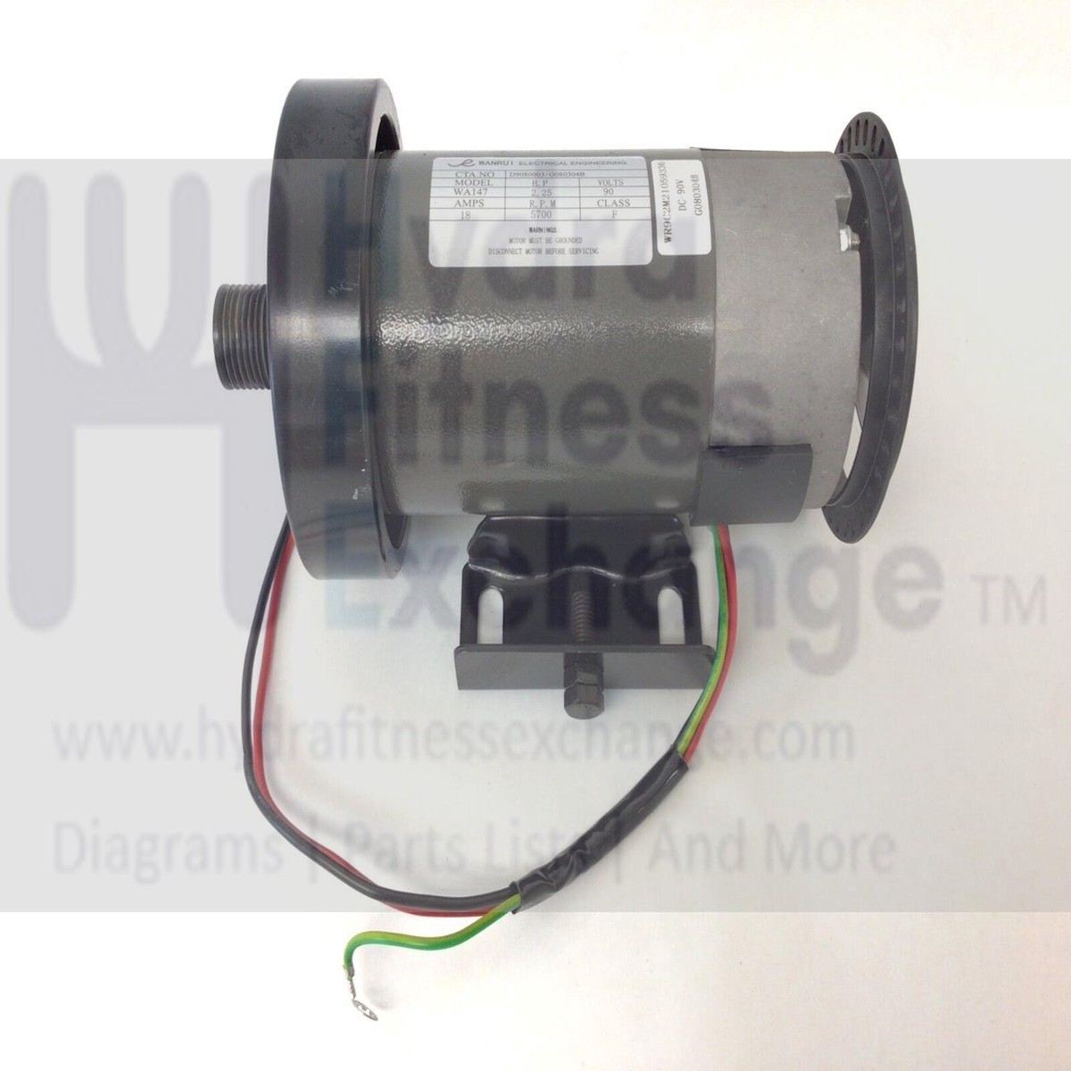 Xterra Fitness TR150 450887 Treadmill DC Drive Motor with Flywheel CRG080304B