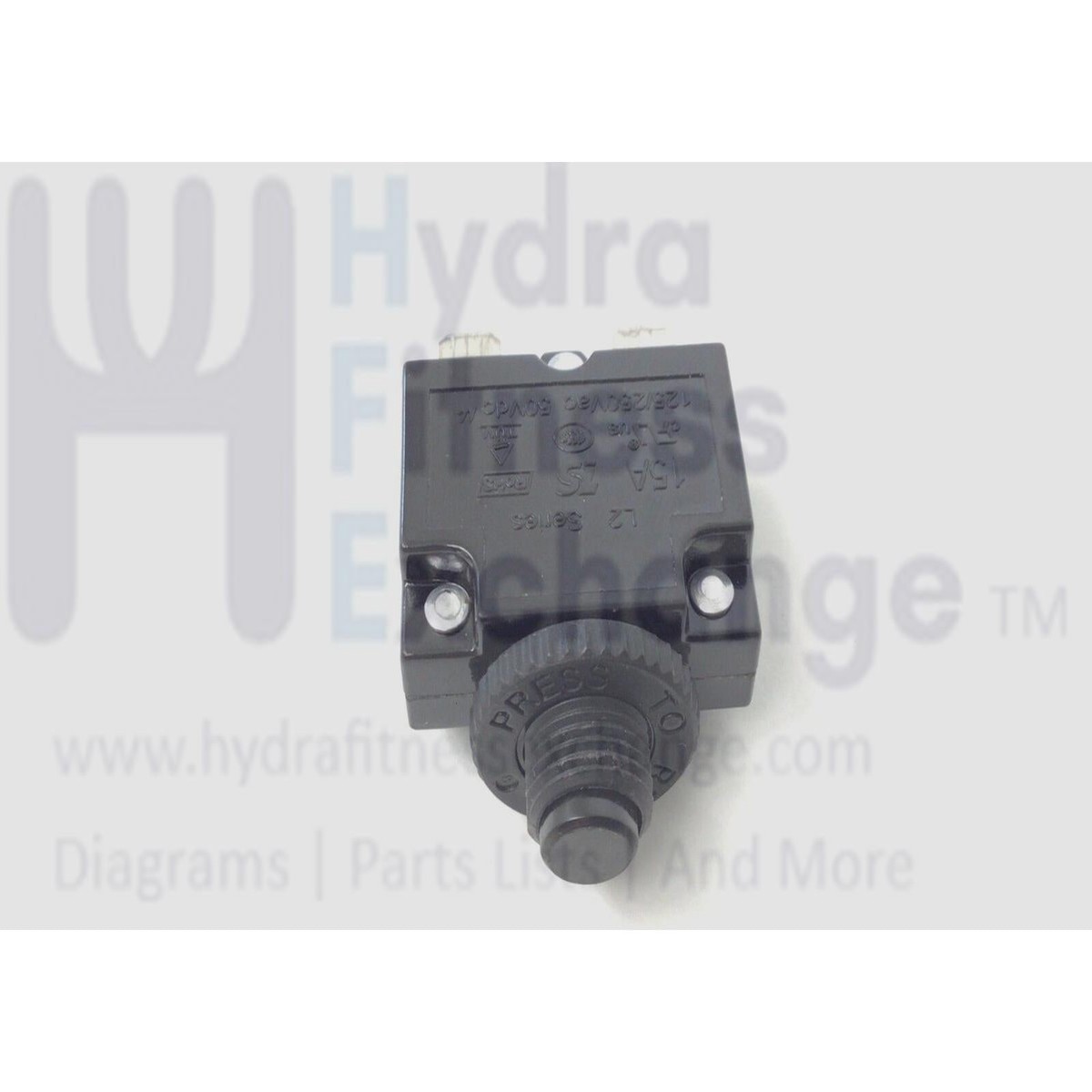 Xterra TR150 450887 Treadmill Power Entry Push Circuit Breaker 15A 250V F020007