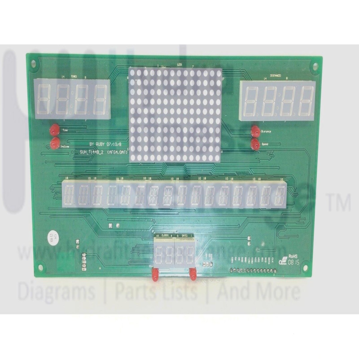 AFG 4.0AT - TM331 Treadmill Display Console Board 7 Segment 097698