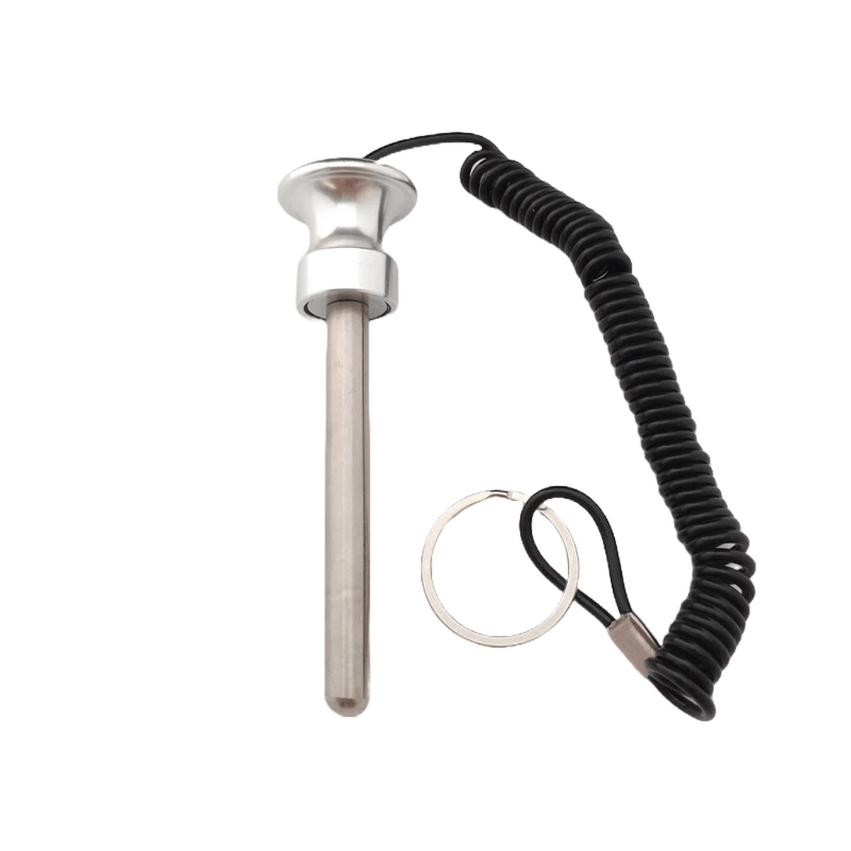 Aluminium Magnetic Weight Stack Pin W/Lanyard Lock Color Silver Size 10 x 90