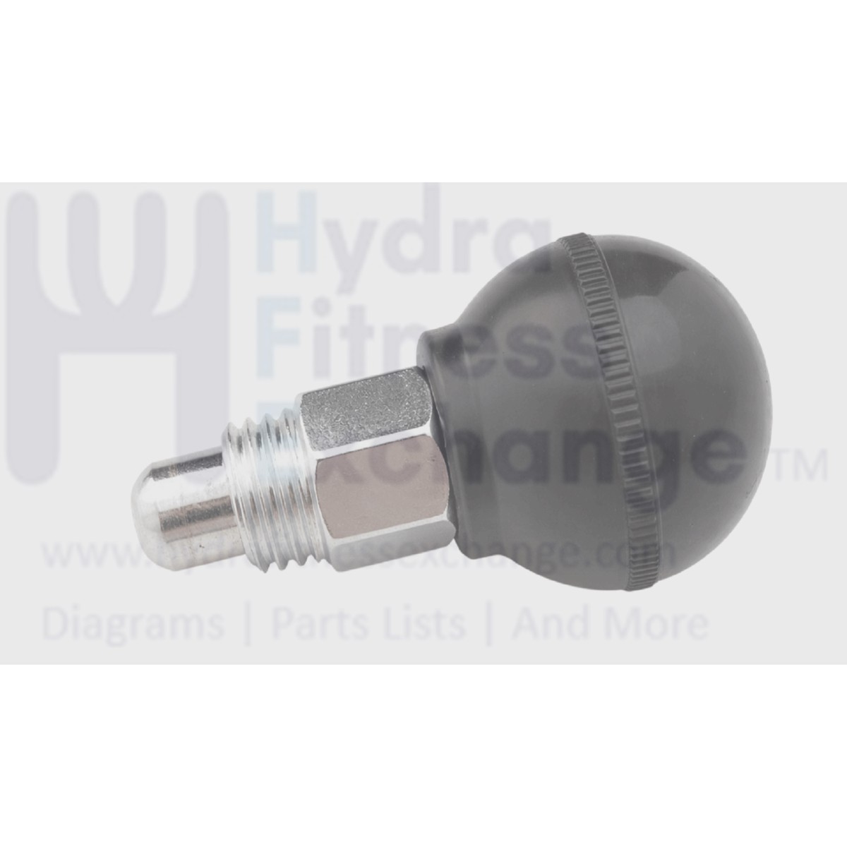 Ball Style Pull "Pop" Pin Size Knob 1" For Bikes Gyms & Freeweight Equipment | Thread Pin: M12 - Dia 5/16"
