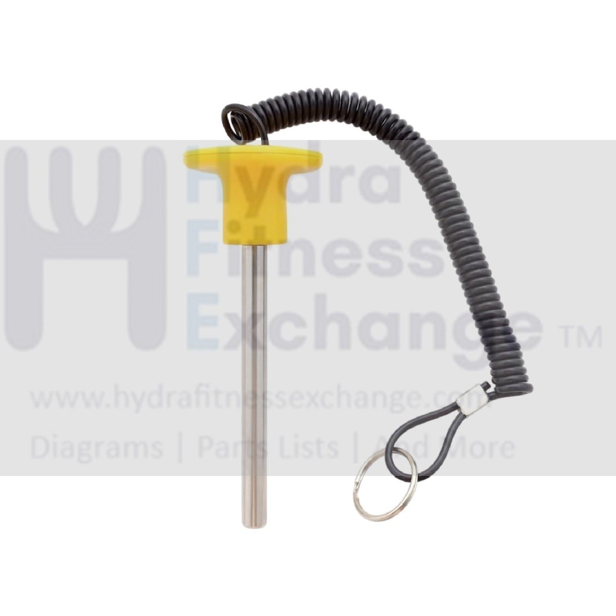 Cable Gym Weight Stack Pin 5/16" D (8mm) W Yellow Knob For Commercial & Home Gym Stack Pop Pin