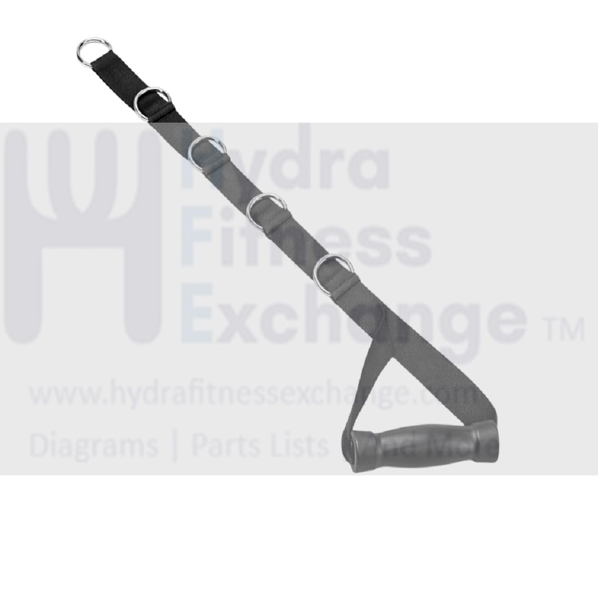 Adjustable Strap Handle Stirrup For Cable Home Gym  37 x 140 - 340mm overall