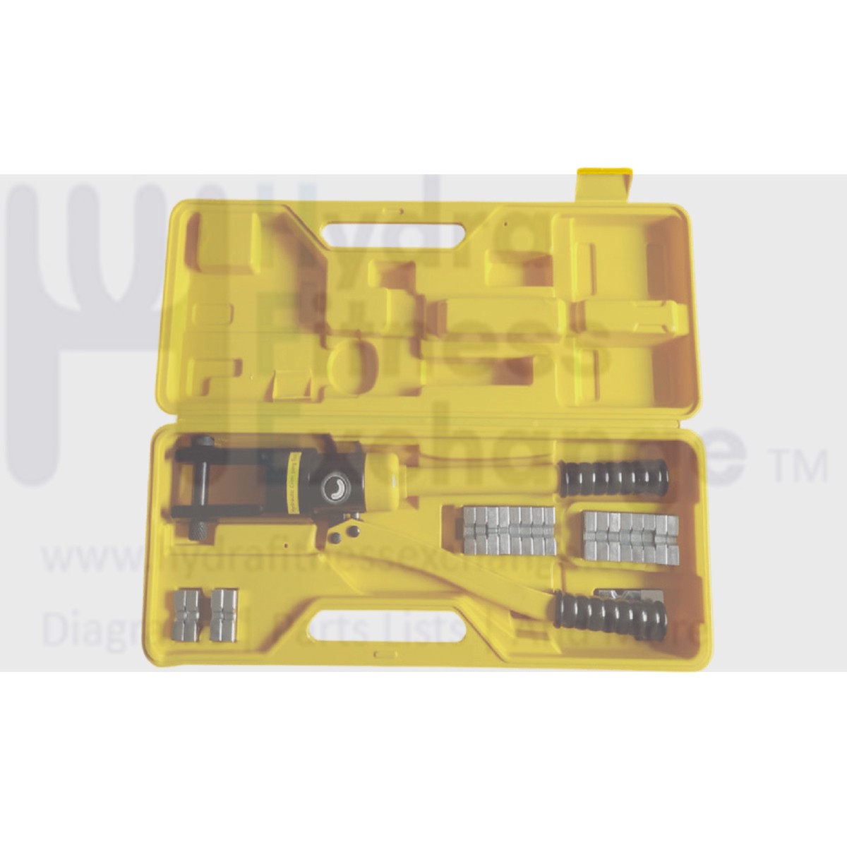 All In One - Hydraulic Gym Cable + End Electrical Lug Terminal Crimping Tool Size fit gym cable 4, 5, and 6mm Strength System 9 Die Set