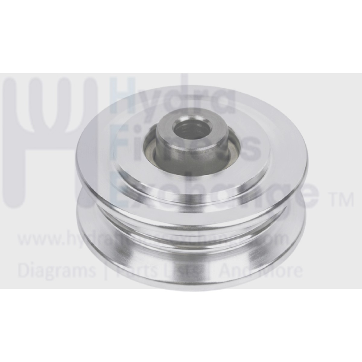 Commercial Cable Gym Upgrade - Silver Aluminum Pulley Wheel Size 60 2.36" x 1"W x 3/8" ID