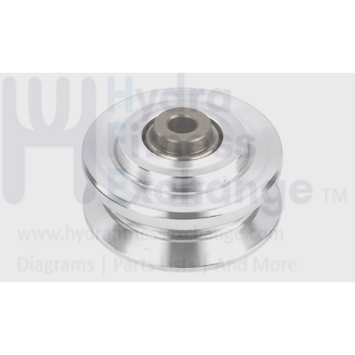 Commercial Cable Gym Upgrade - Silver Aluminum Pulley Wheel Size 80 3.15" x 1" w x 3/8" ID