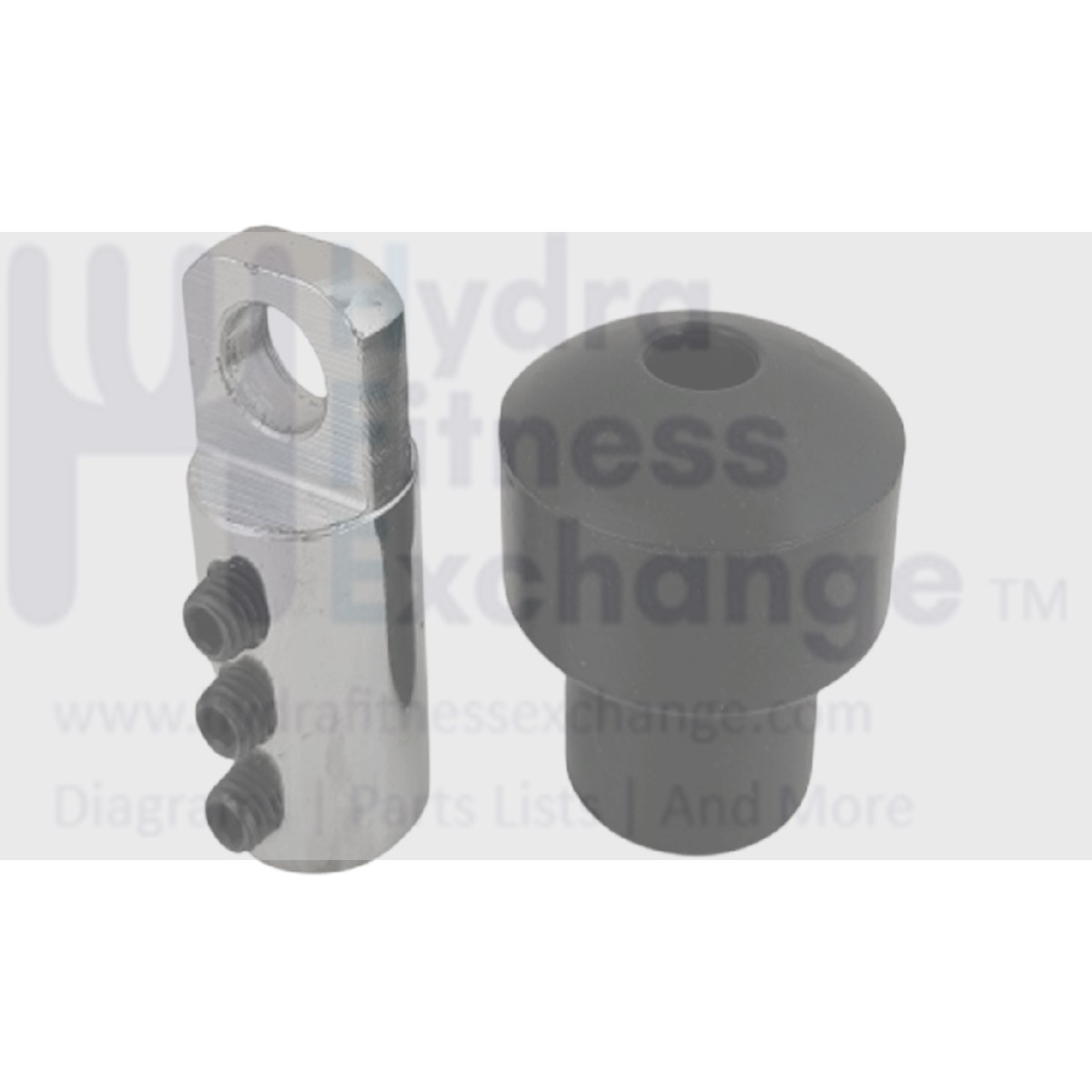 Connector W/Rubber Cap - Gym Cable Connector with 3 Set Screws Size 65 x 25mm Strength System
