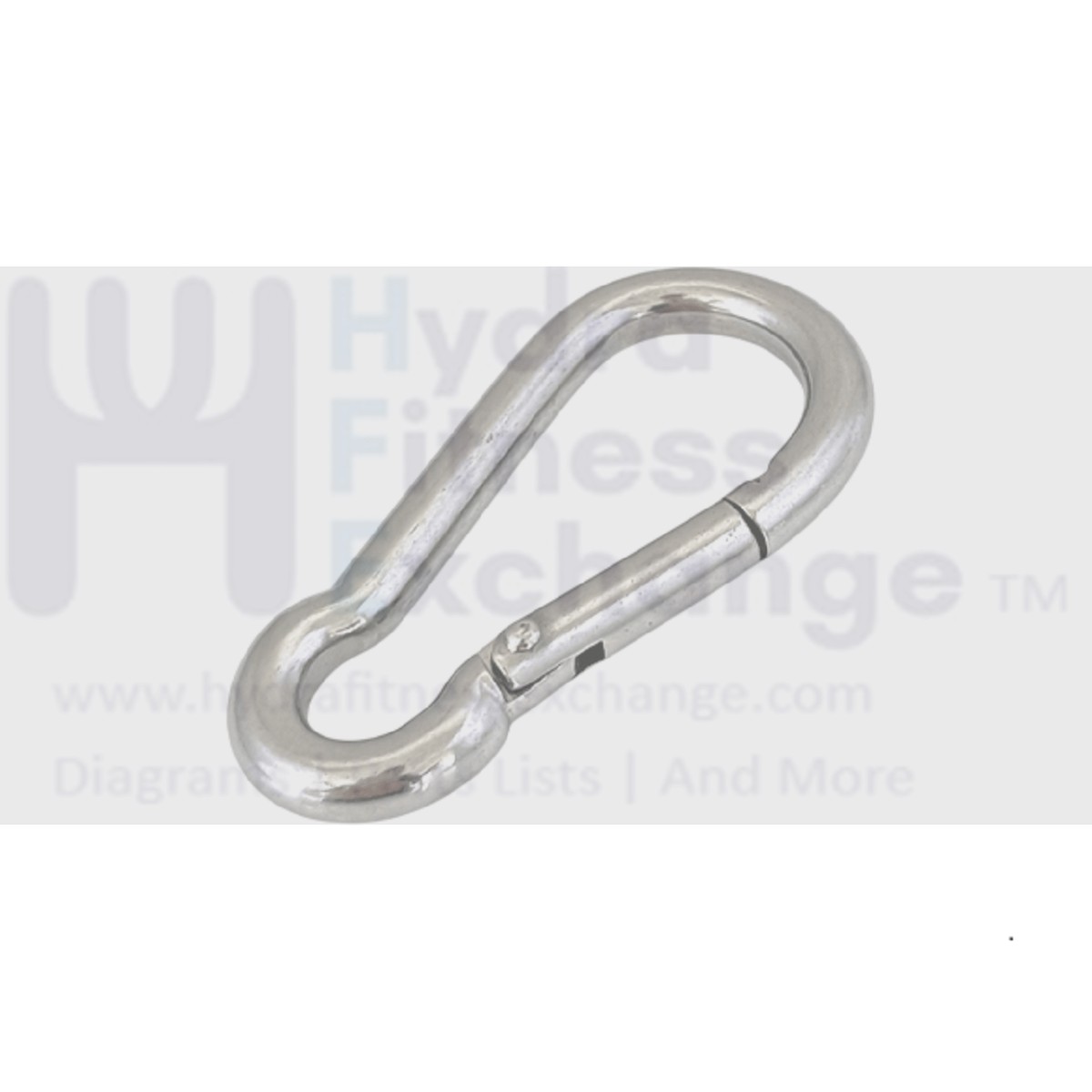 Steel Rope Snap Link Clip (Caribener) For Cable Gym Attachment Size 6 x 60mm Strength System