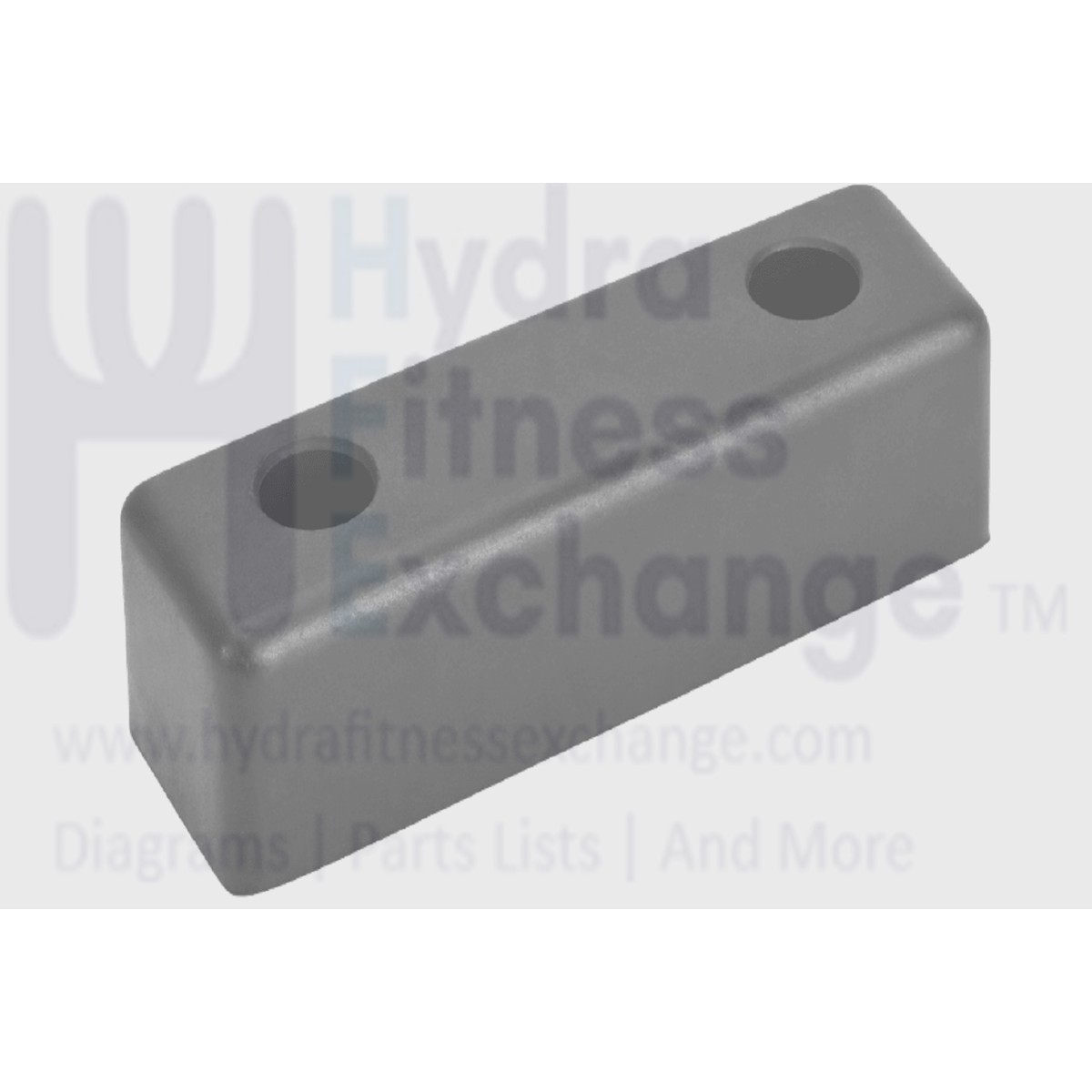 Weight Stack Rubber Bumper L 100mm - W 30mm & H 30mm & Dia of Hole 14mm Strength