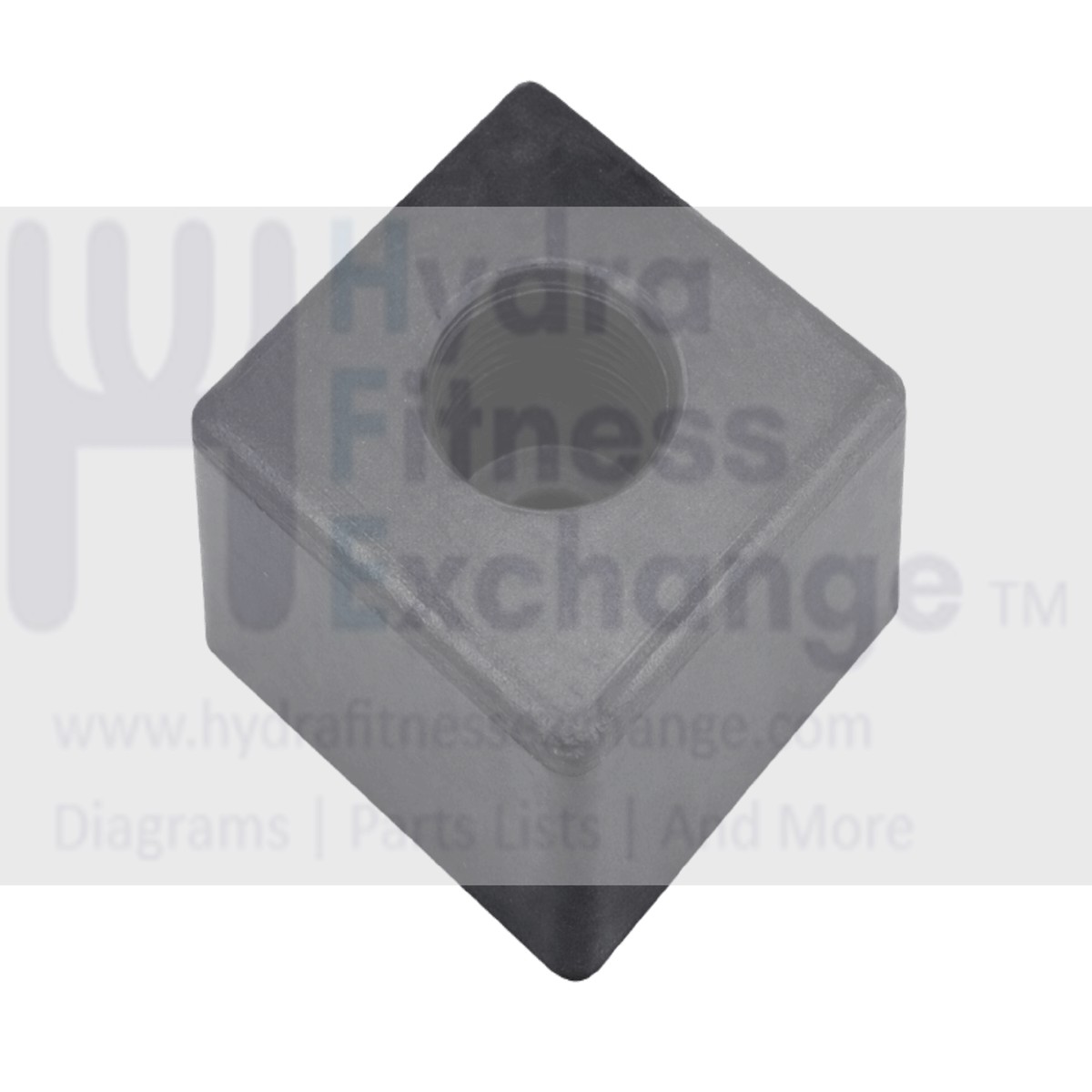 Weight Stack Rubber Bumper L 50mm & W 50mm & H 30mm & Diameter of Hole 20mm