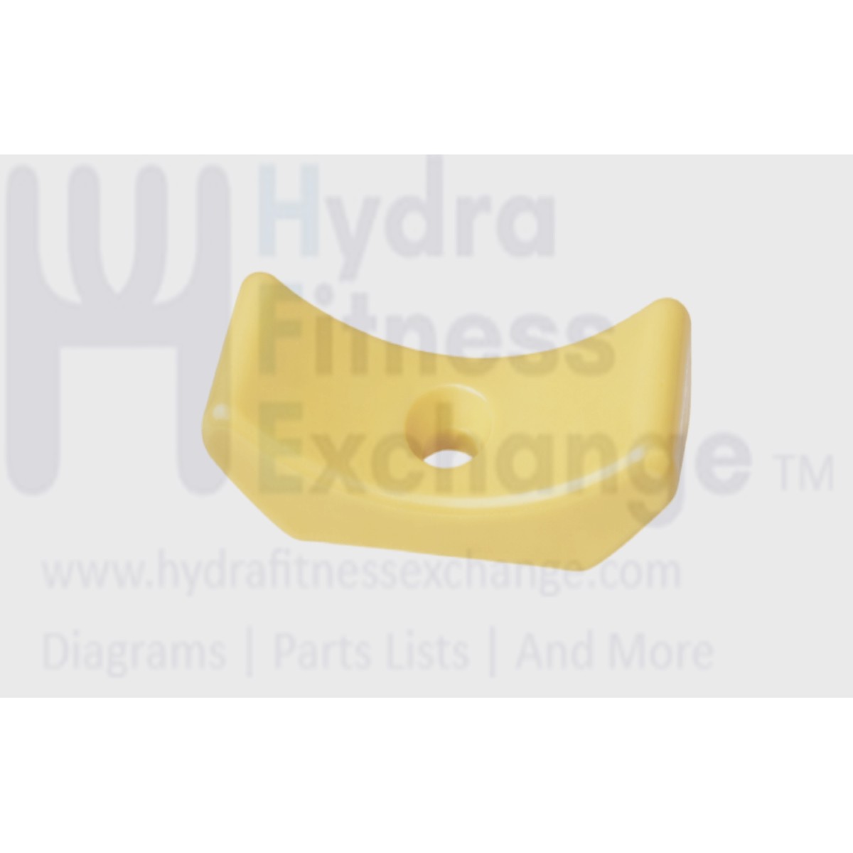 Yellow Plastic Dumbbell Rack Weight Saddle Rest For Pro Style DB 130L x 40W x 75H Screw Hole -D10mm Free-weight