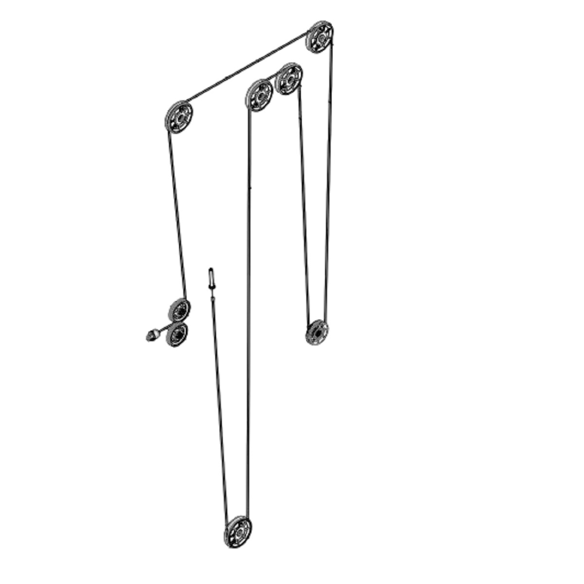 BodySolid Pro ClubLine S1000 Strength System Cable Column 7980mm 63S10