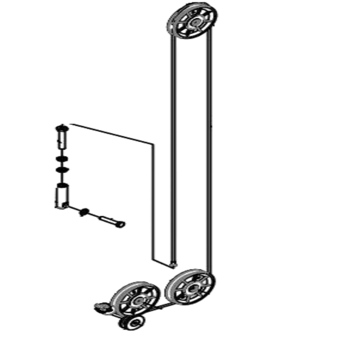 BodySolid Pro ClubLine S1000 Strength System Lat Low Cable 2450mm 83S10