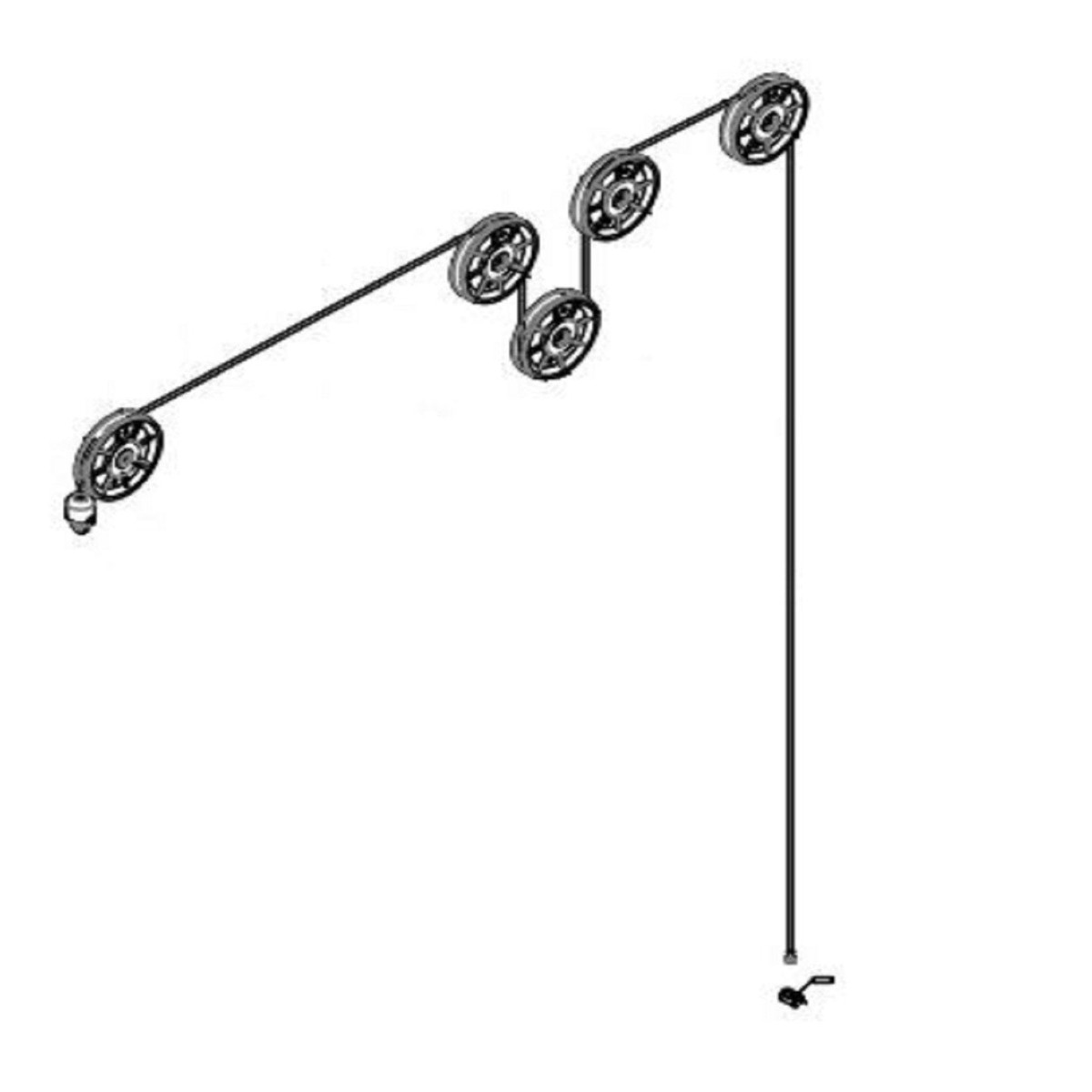 BodySolid Pro ClubLine S1000 Strength System Lat Top Cable 3015mm 82S10