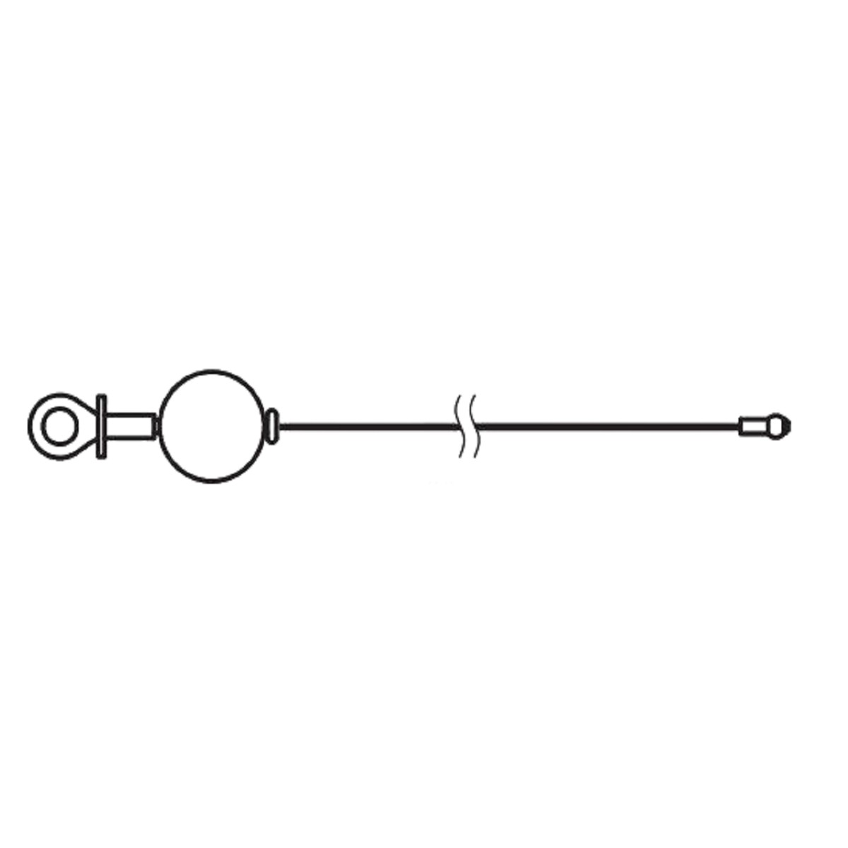 BodySolid Strength System High Pulley Cable Ball Stop End to Metal Ball End