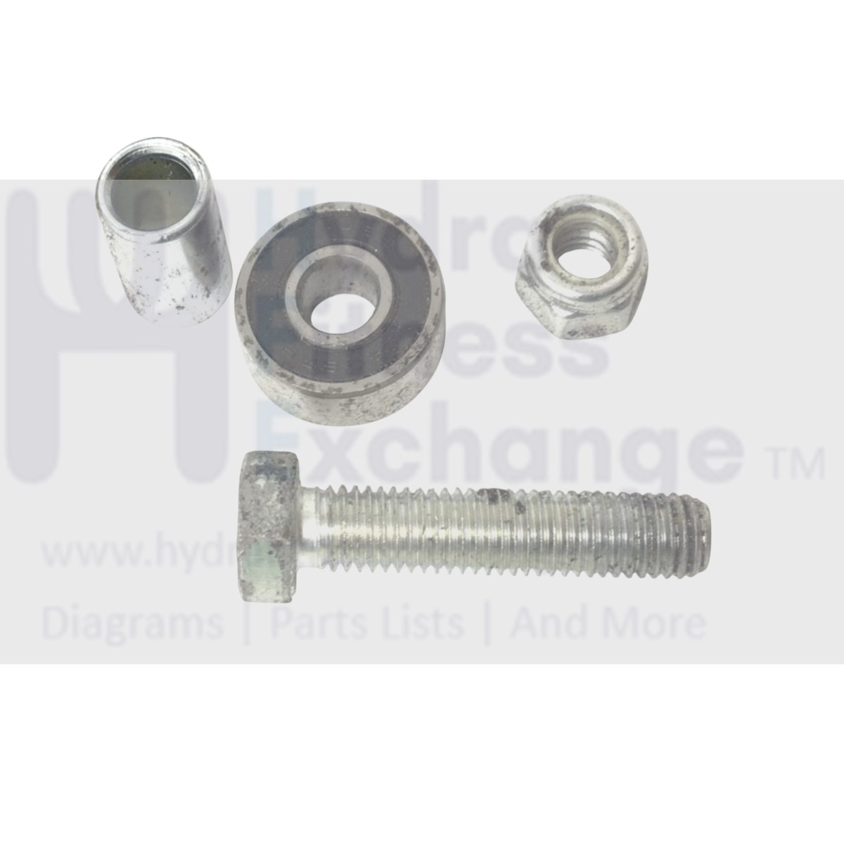 Technogym Treadmill Bolt Bearing and Sleeve Set M8-1.25 X 40mm 309410