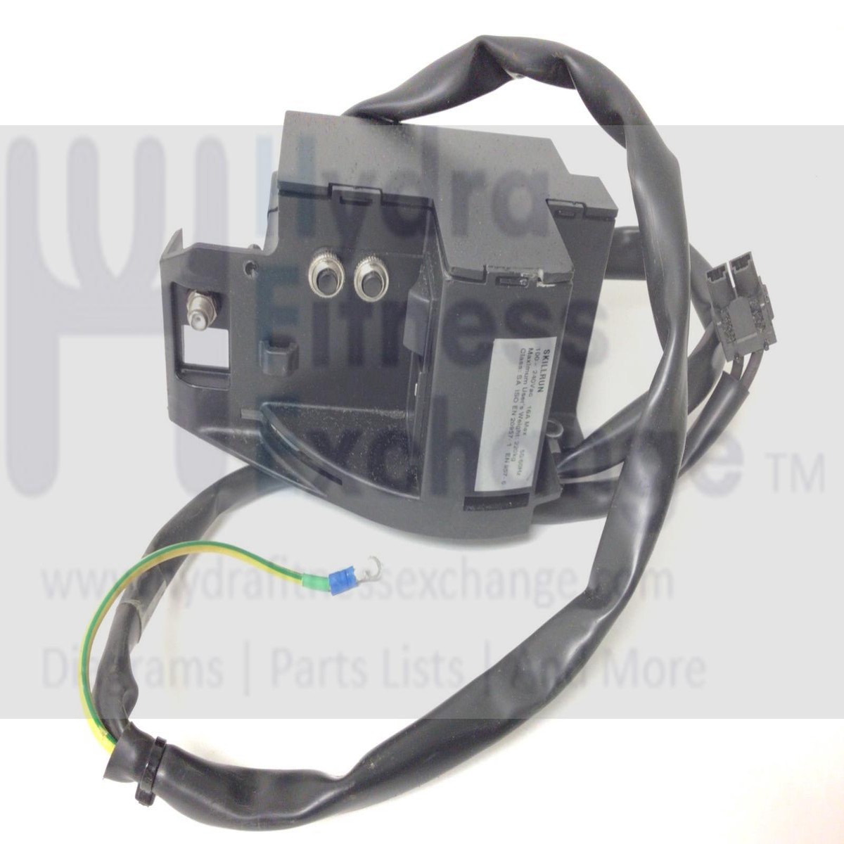 Technogym Treadmill Power Entry Supply Box Circuit Breaker Fuses Power Switch