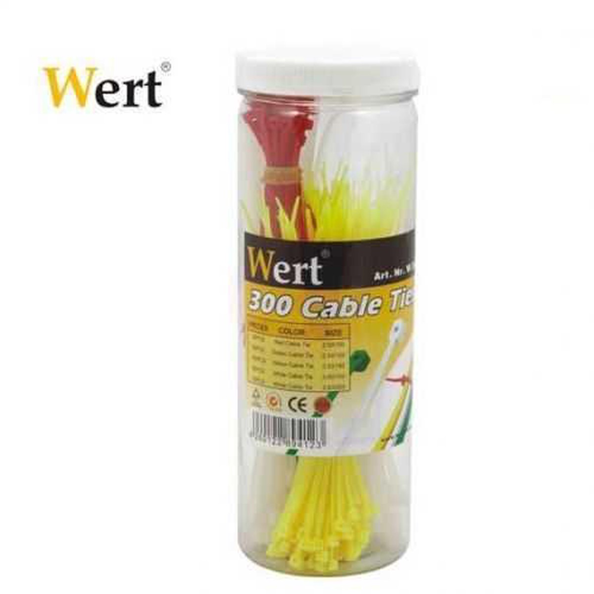 Wert 2430 Cable Tie Set 300 Pieces